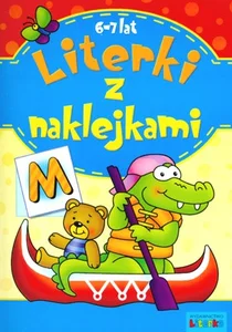 Literki z naklejkami 6-7 lat