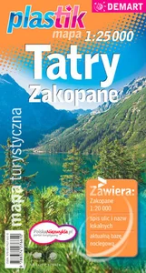 Tatry Zakopane Mapa turystyczna 1:20 000