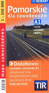 Pomorskie TIR mapa samochodowa dla zawodowców Pomorskie TIR mapa samochodowa dla zawodowców