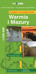Warmia i Mazury Mapa turystyczna 1:250 000