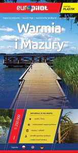 Warmia i Mazury mapa turystyczna 1:250 000 laminowana