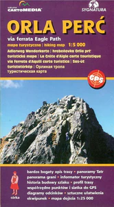 Orla Perć via ferrata Mapa turystyczna 1:5 000