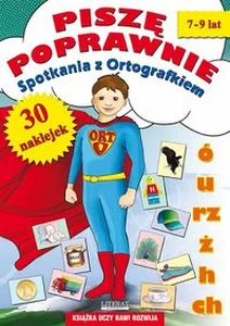 Piszę poprawnie Spotkania z Ortografkiem 7-9 lat 30 naklejek