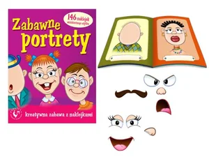 Zabawne portrety Kreatywna zabawa z naklejkami