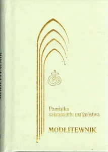 Pamiątka sakramentu małżeństwa modlitewnik