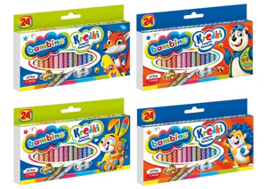 Kredki Bambino świecowe 24 kolory