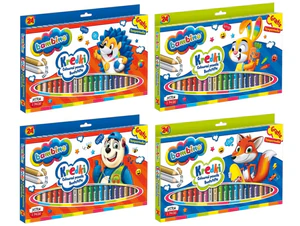 Kredki Bambino drewniane 24 kolory z temperówką