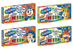 Plastelina 12 kolorów Bambino