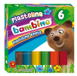 Plastelina 6 kolorów Bambino