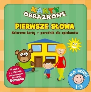 Karty obrazkowe Pierwsze słowa Kolorowe karty + poradnik dla opiekunów