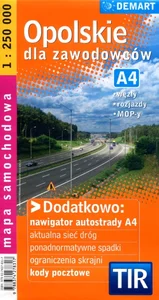 Opolskie TIR mapa samochodowa 1:250 000