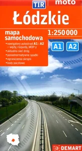 Łódzkie mapa samochodowa 1:250 000