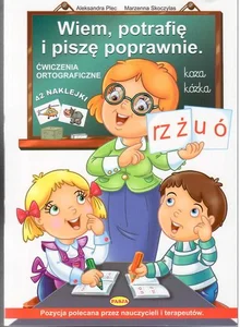 Wiem, potrafię i piszę poprawnie Ćwiczenia ortograficzne 42 naklejki Wiem, potrafię i piszę poprawnie Ćwiczenia ortograficzne 42 naklejki