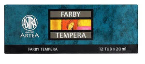 Farby tempera Astra Artea 12 kolorów - 20 ml