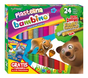 Plastelina 24 kolory Bambino