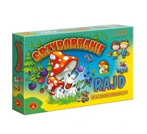Grzybobranie Rajd samochodowy 2 gry planszowe Grzybobranie Rajd samochodowy 2 gry planszowe