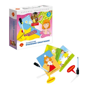 Rysowanie-zmazywanie 3 Dla dziewczynek Zabawka edukacyjna