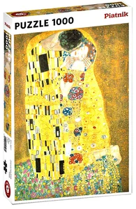 Puzzle Piatnik Metalizowane Klimt, Pocałunek, 1000