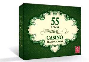 CASINO karty do gry 2 x 55 listków CASINO karty do gry 2 x 55 listków