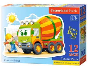 Puzzle MAXI Konturowe: Concrete Mixer 12