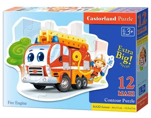 Puzzle MAXI Konturowe: Fire Engine 12