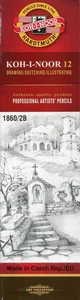 Ołówek grafitowy 1860/2B Gold Star 12 sztuk