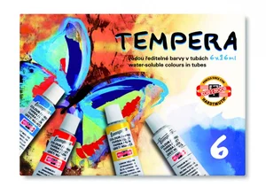 Farby tempery 6x16ml 6 kolorów