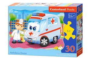 Puzzle konturowe Ambulance Doctor 30 Puzzle konturowe Ambulance Doctor 30