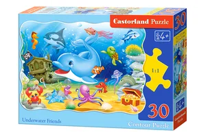 Puzzle konturowe Underwater Friends 30
