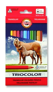 Kredki Triocolor trójboczne 24 kolory