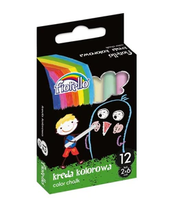 Kreda kolorowa 12 sztuk 6 kolorów
