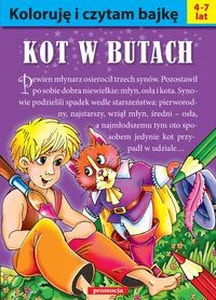 Koloruję i czytam bajkę Kot w butach