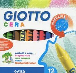 Giotto Kredki woskowe 12 sztuk Giotto Kredki woskowe 12 sztuk