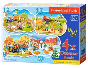 4x1 Contour Puzzle 8-12-15-20 Four Seasons