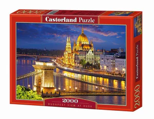 Puzzle Budapest view at dusk 2000