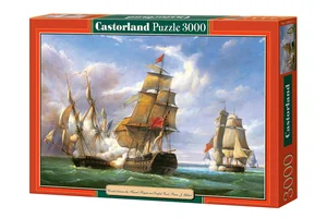 Puzzle Combat between the French and the English Vessels 3000
