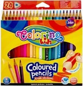 Kredki ołówkowe trójkątne Colorino Kids 24 kolory