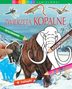 Zwierzęta kopalne Naklejkowe łamigłówki