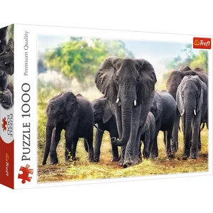 Puzzle Afrykańskie słonie 1000