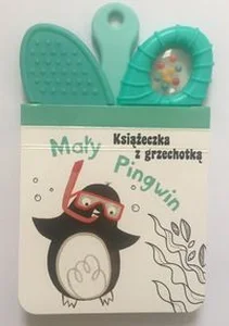 Mały Pingwin Książeczka z grzechotką i gryzaczkiem Mały Pingwin Książeczka z grzechotką i gryzaczkiem
