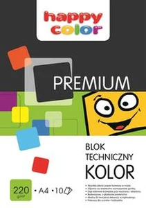 Blok techniczny Premium kolorowy A3 10 arkuszy 10 sztuk