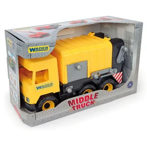 Middle Truck Śmieciarka żółta w kartonie Middle Truck Śmieciarka żółta w kartonie