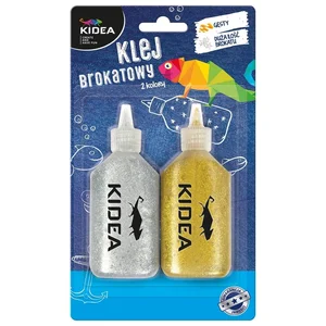 Klej brokatowy Kidea 2 kolory 40g Klej brokatowy Kidea 2 kolory 40g
