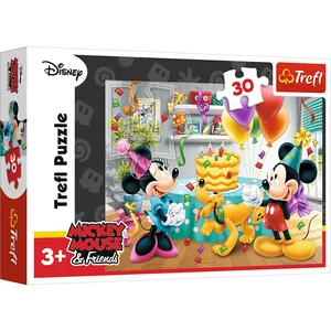 Puzzle 30 Myszka Miki Tort urodzinowy