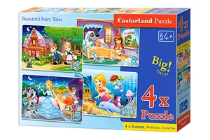 Puzzle 4w1 Beautiful Fairy Tales 8-12-15-20