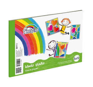 Bibuła gładka A4 12 sztuk. 5 arkuszy