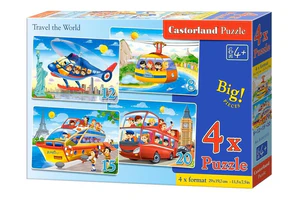 4x1 Puzzle 8-12-15-20 Travel the World