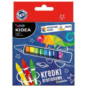 Kredki grafionowe Kidea 12 kolorów