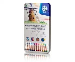 Kredki ołówkowe Prestige 12 kolorów w kasetce
