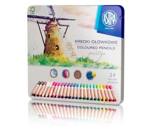 Kredki ołówkowe Prestige 24 kolory w kasetce
